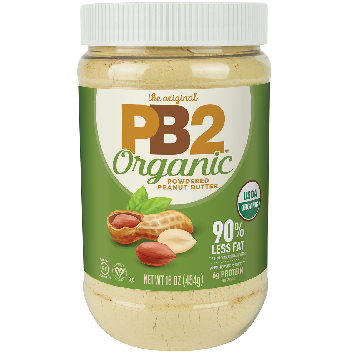 PB2 Foods The Original PB2, Powdered Peanut Butter with Cocoa, 16 oz (454 g)