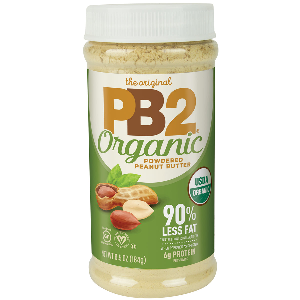 Organic Instant Roasted Peanut Butter Powder Mix