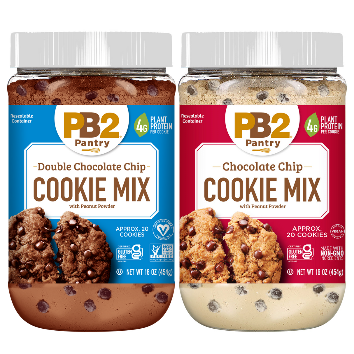 PB2 Special Bundle - Chocolate Chip Cookie Mix and Double Chocolate Chip Cookie Mix