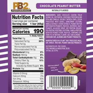 PB2 Performance Chocolate Peanut Butter Protein Bars
