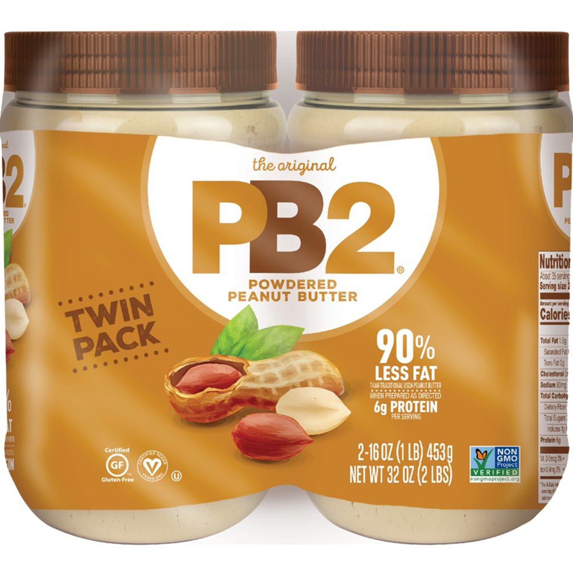 PB2 Powdered Peanut Butter - Large Jars - Wholesale Natural Foods